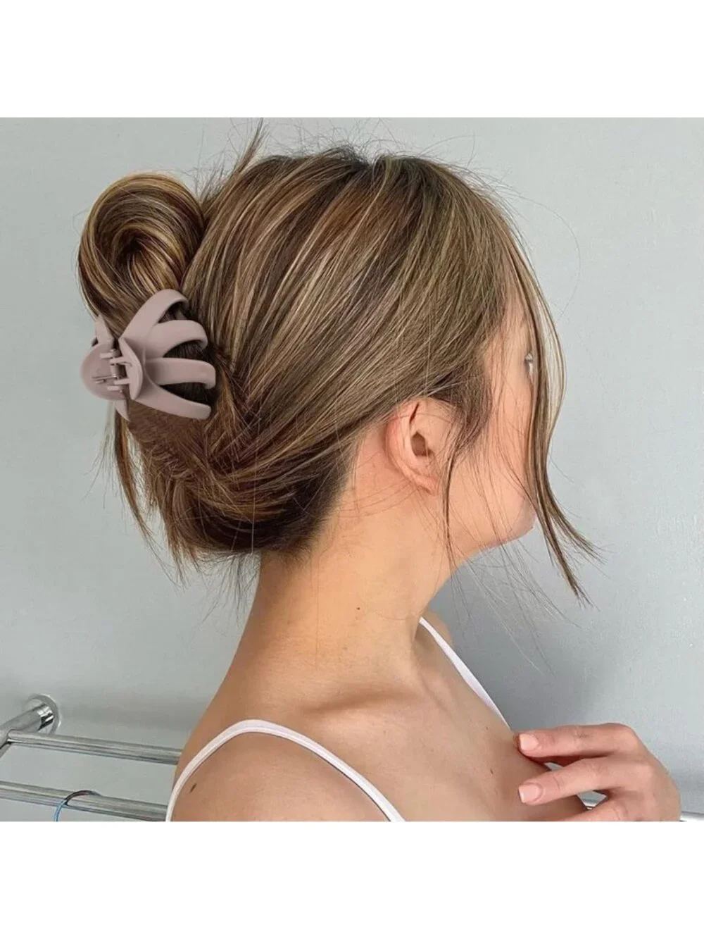 Medium Octopus Hair Clips for Women - Matte Claw Clips, Strong Hold for Fine